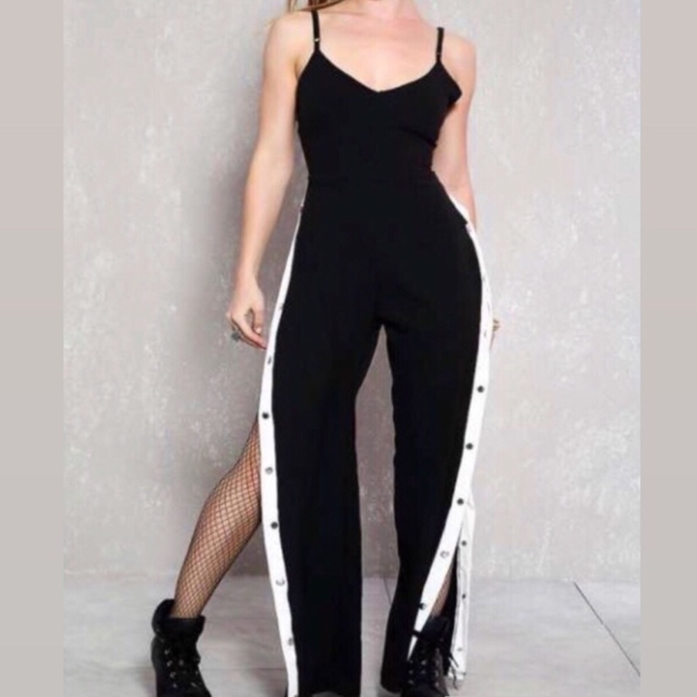 🆕 Sporty Jumpsuit with Botton Side Legs